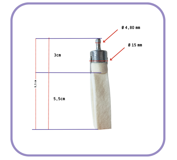 Filtro Benzina per Motosega e Decespugliatore Stiga, Alpina, Efco
